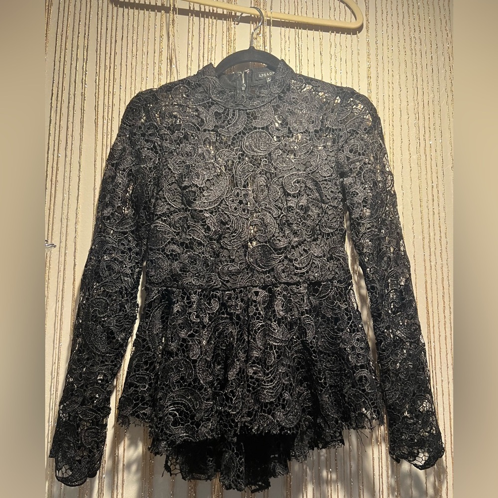 A.Peach Lace Top